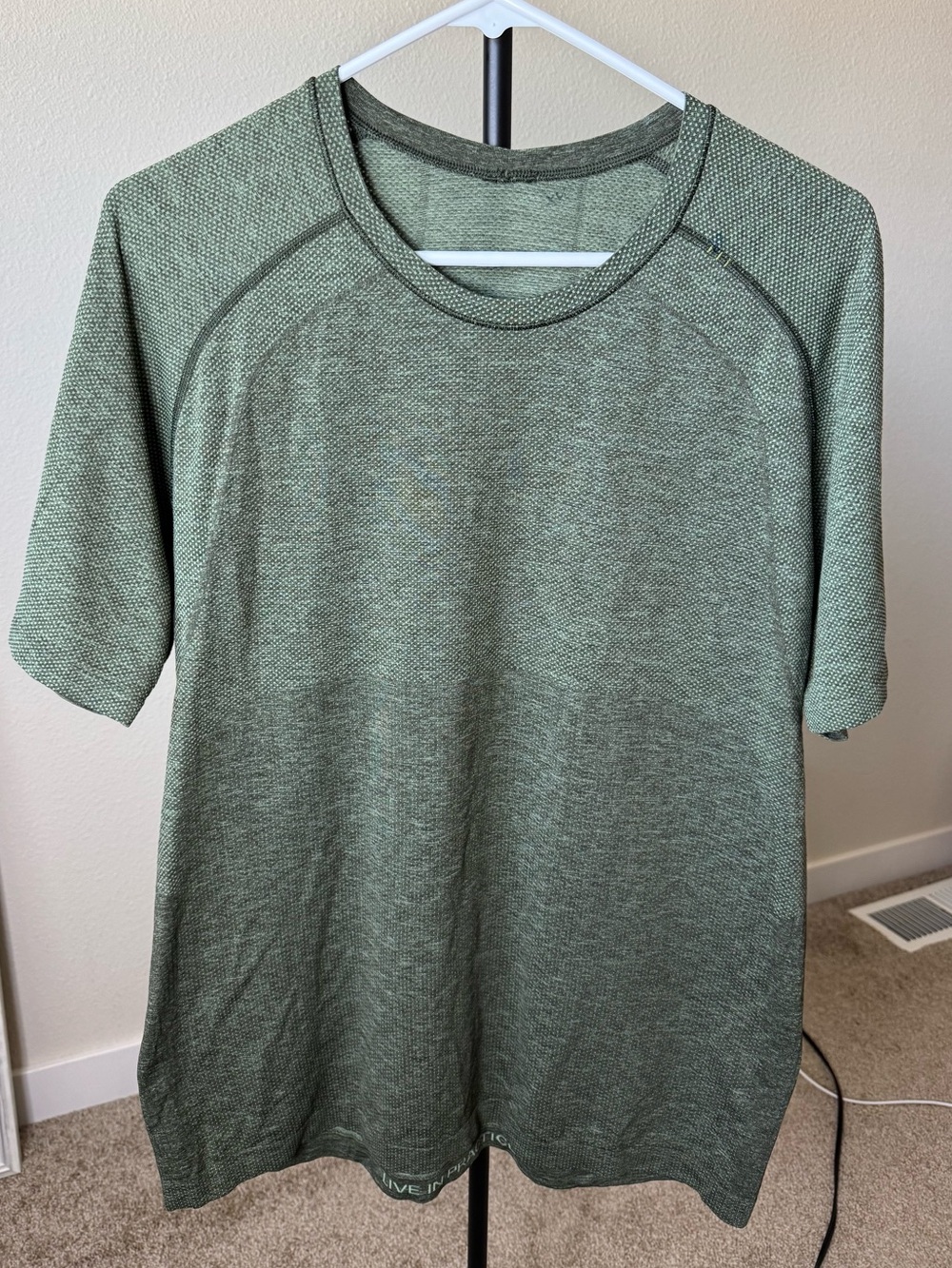 Lululemon Men's Metal Vent Tech Green Performance Shirt